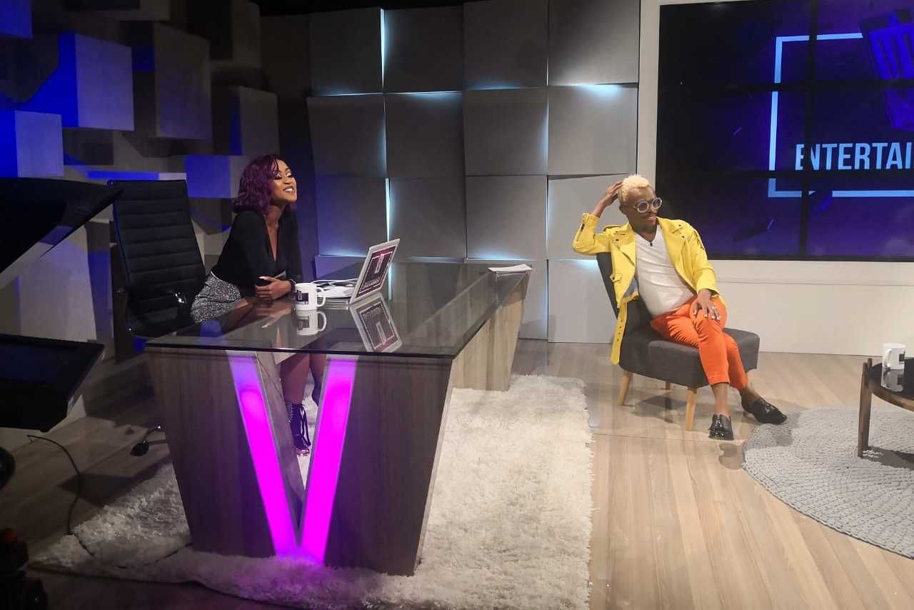 Nay Maps & Andile Gaelesiwe on the V-Entertainment Couch