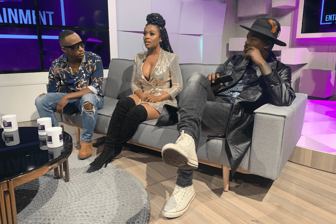 Nomzamo Mbatha, Khuli Chana and Tol A$$ Mo on V-Entertainment