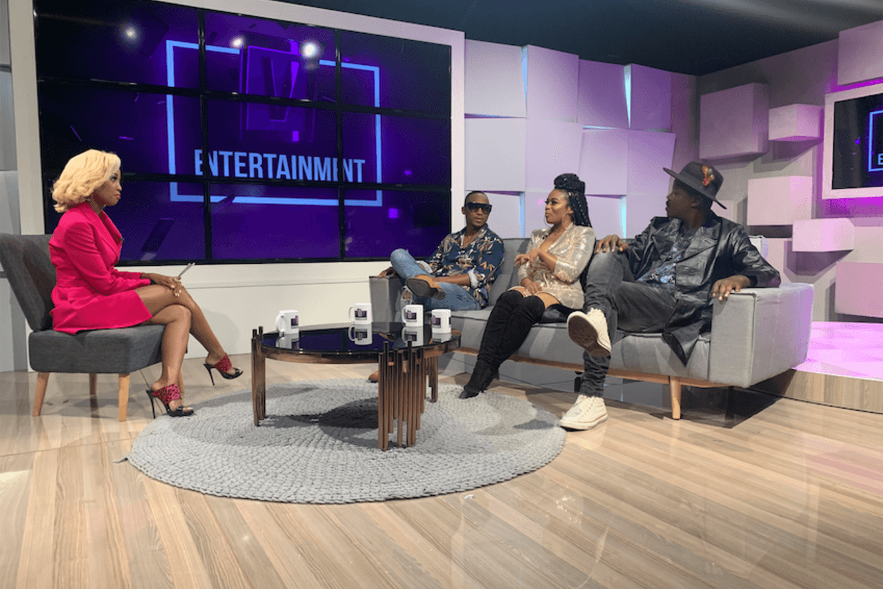 Nomzamo Mbatha, Khuli Chana and Tol A$$ Mo on V-Entertainment